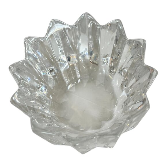 Vintage Orrefors Sweden Crystal Crown Bowl Designed By Jan Johansson - Picture 5 of 7